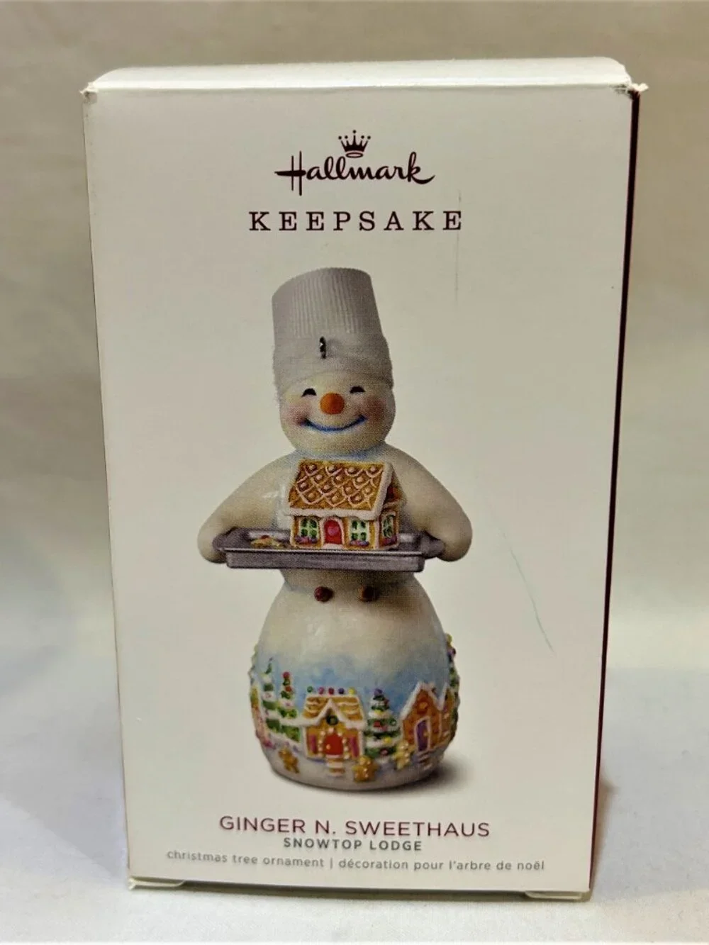 Hallmark Keepsake 2018 Snowman Gingerbread House Ornament Joanne Eschrich